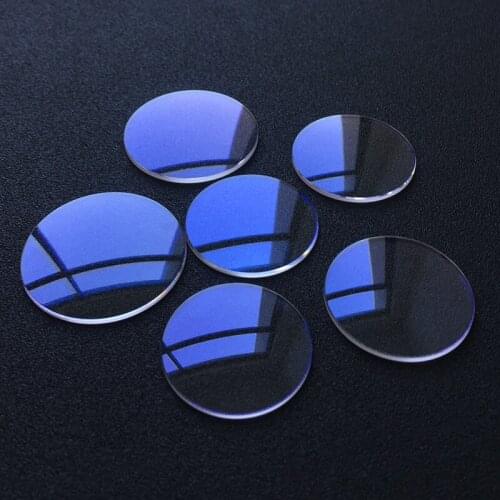 Blue AR coating Double dome 1.5mm thick 30-38.5mm dia Domed Sapphire crystal watch glass Brand watch replacement parts custom