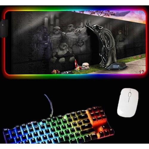 MRGLZY Mouse pad pads RGB computer desk pad large gaming mouse mats non-slip LED color rubber carpet pad xxl 40x90cm carpet mat