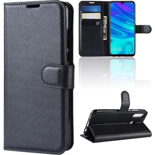 10pcs/lot Litchi Grain wallet leather Case for huawei Y6 2019 Y7 Pro 2019 Enjoy 9 Nova 4 Nova 4E P Smart 2019 honor 10 lite
