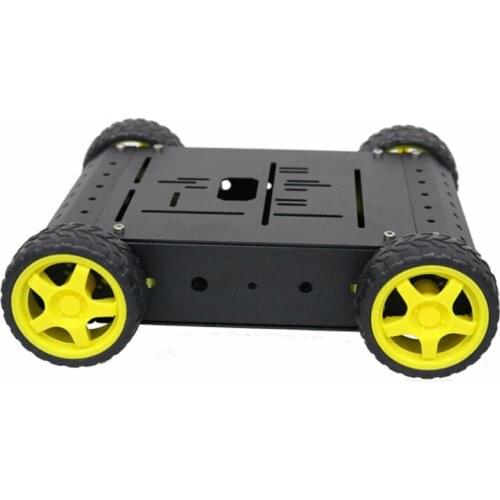 Official iSmaring New 4WD Metal Car Chassis with Box Robot Platform with 4 Motor Aluminum Alloy Kit for Arduino diy rc toy kit