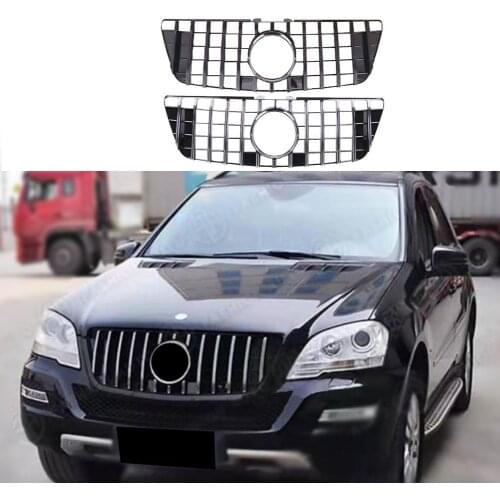 Front Bumper Racing Grill Billet Grille Cover For Mercedes-Benz W164 ML-Class 2009 2010 2011
