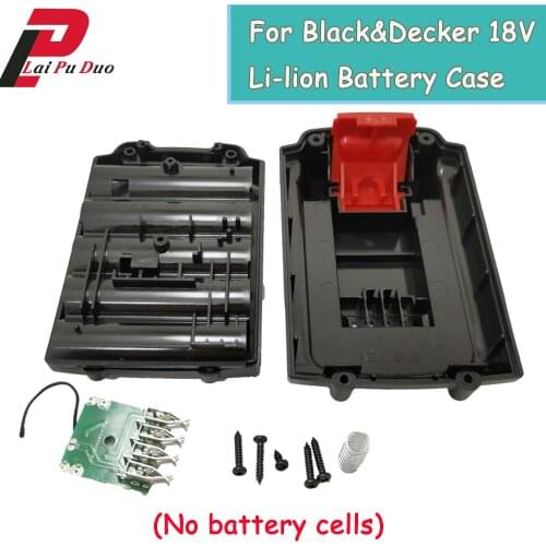 For Black&Decker 18V Li-lion Power Tool Battery Plastic Case (No battery cells) BL1518 LB018-OPE A1118L HP186 LB20 Shell Cover