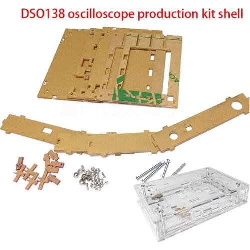 Clear Acrylic Case Box Shell For DSO138 2.4" TFT Digital Oscilloscope Kit Case Making Electronic Diagnostic Tool Diy