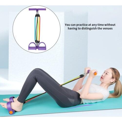 Adjustable and Detachable Rally Ropes Fitness Pull Ropes Yoga Elastic Resistance Bands Pull Straps Home Gym Equipment Sport Rope