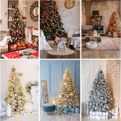 SHENGYONGBAO Christmas Photography Backdrops Fireplace Party Decor Photographic Backgrounds Photo Studio Photocall 21524JPE-04