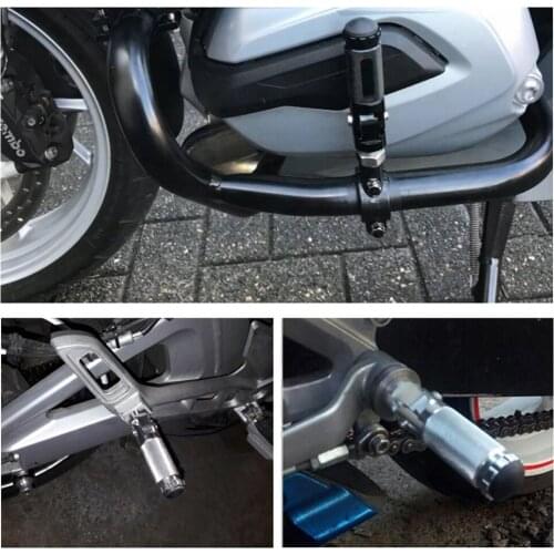 Universal 2pcs 8MM Aluminum Motorcycle Foot Rests Folding Footrests Motor Bike Pegs Pedals Parts