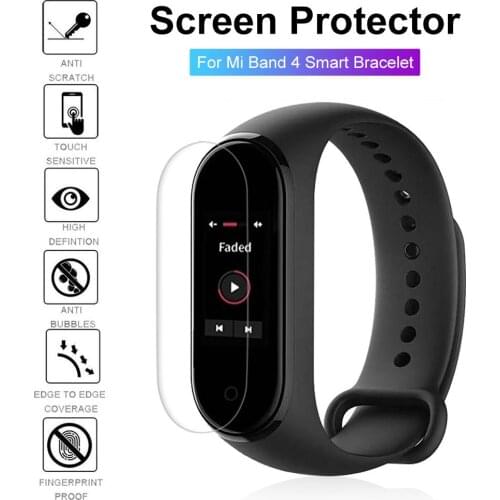 Screen Protective Glass For Xiaomi Mi Band 4 Smart Bracelet Anti-scratch HD Full Cover Tempered glass Screen Protector