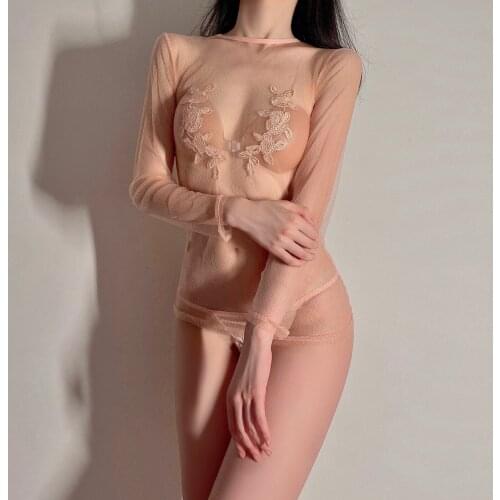 Woman Nightdress Sexy Lace Temptation Mesh See-Through Underwear Suspenders Sexy Nightdress Suit Different Models сексшоп 40