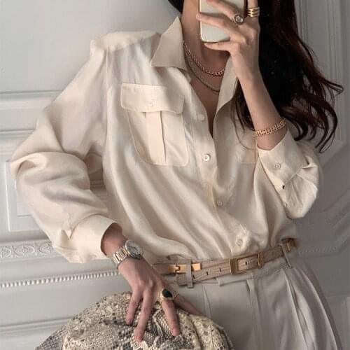 2021 Spring Female Tops New Cotton Solid Office Ladies Blouses Plus Size Single-breasted Lapel Women Shirts Femme Blusas 13512