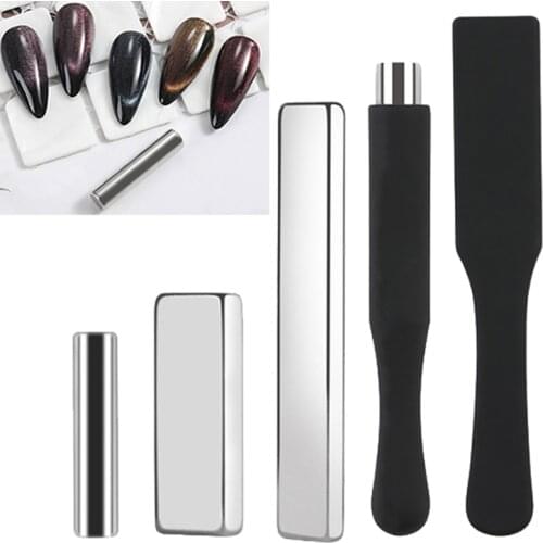 1PCS DIY Cat Eye Magnetic Stick 3D Effect Strong Magnet Slice Board UV Gel Nail Tool