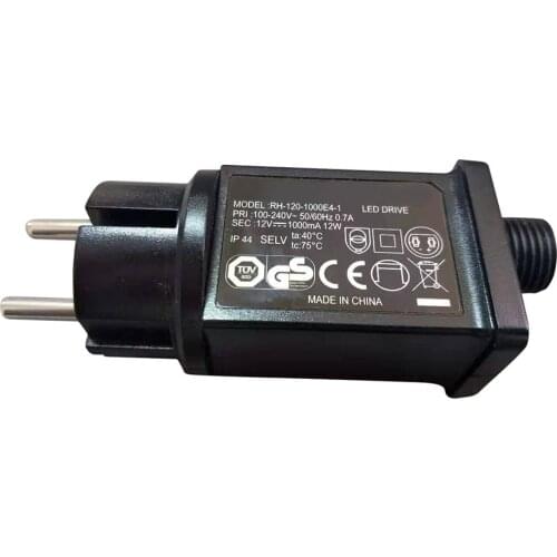 12V 1A Class 2 Power Supply LED Transformer Replacement for String Light Inflatable Device US LED Transformer Replacement US EU