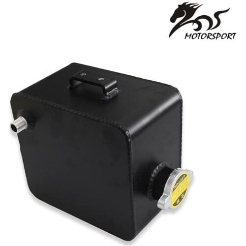 2.5L Litre Polished Alloy Header Expansion Water Tank & Cap WATER HEADER TANK Coolant Overflow Tank Reservoir Kit