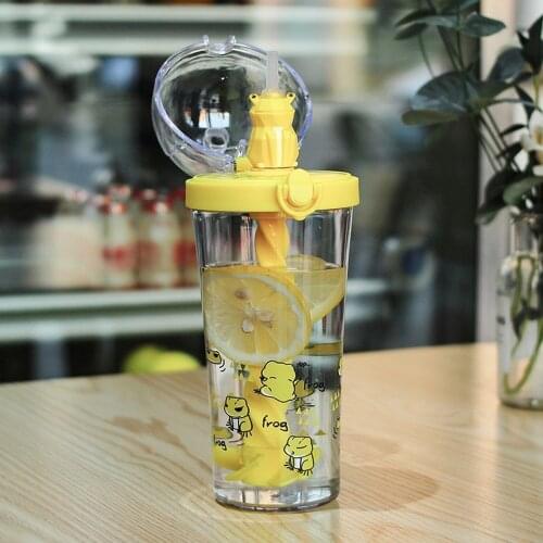 2020 Cute Animal Blending Cup Upgrade Type Online Celebrity Hot Selling Creative Cartoon Cup with Straw