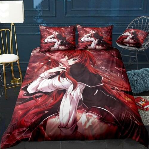 High School DxD Duvet Cover Comfortable Quilt Home Decora Design Universal Bedding Set Bedclothes+Pillowcase 3pcs