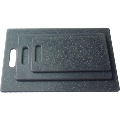 3Pcs Plastic Imitation Marble Appearance Cutting Board Food Safe PP Material Dishwasher Safe Thick Chopping Plate with Easy Grip