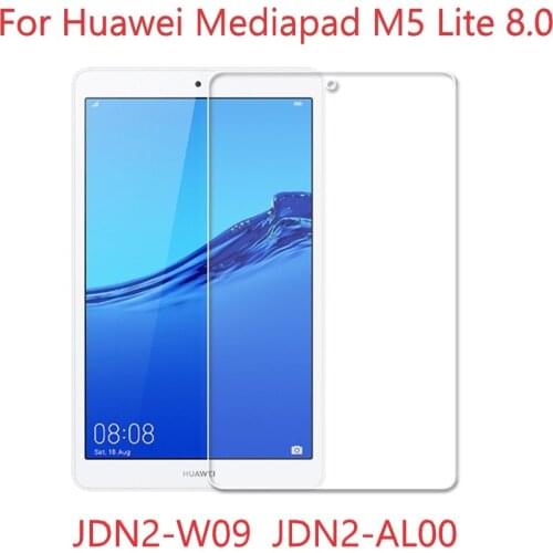 9H Tempered Glass For Huawei Mediapad M5 Lite 8 Tablet Protective Film JDN2-W09 AL00 Scratch Resistant HD Glass Screen Protector