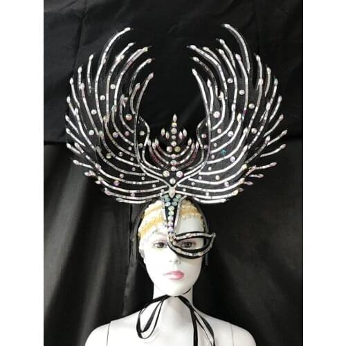 Latin dance Samba accessories Fashion exquisite headdress feathers Delicate dance shows accessories