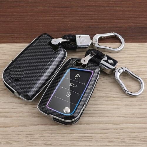 Carbon ABS ar Key Cover For VW Golf 7 Bora Jetta POLO GOLF Passat Skoda Octavia A7 Fabia SEAT Ibiza Leon MK7 Key Protaction Case