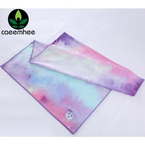 CAEEMHEE Printed Yoga Mat Cover Towel Anti Skid Microfiber Yoga Mat 183cm*68cm 72''x26.7'' Towels Pilates Blankets Sport Mat