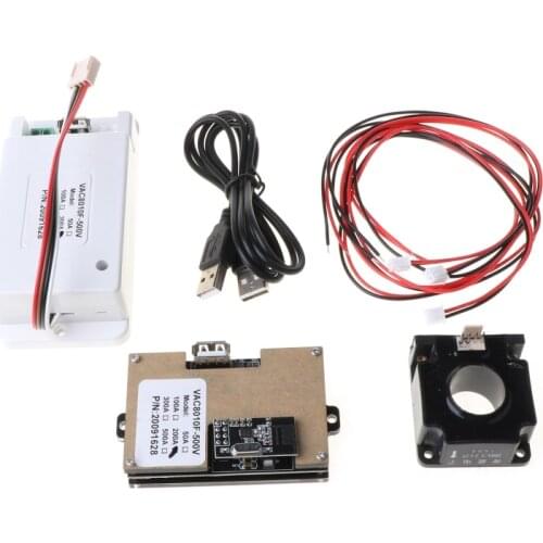 DC 500V 100A 200A 500A Wireless Voltmeter Ammeter Coulometer Battery Power Meter P82D