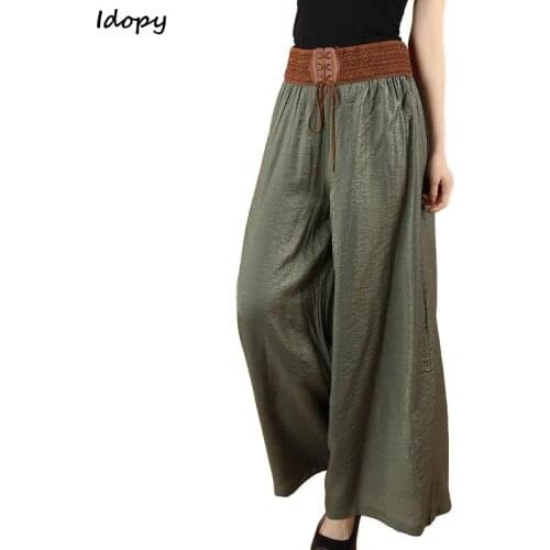 Женские брюки широкие Idopy China At AliExpress