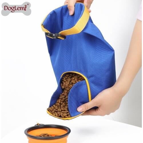 Storage Roll Top Pet Kibble Food Travel Storage Container Waterproof Dog Dry Food Travel Bag