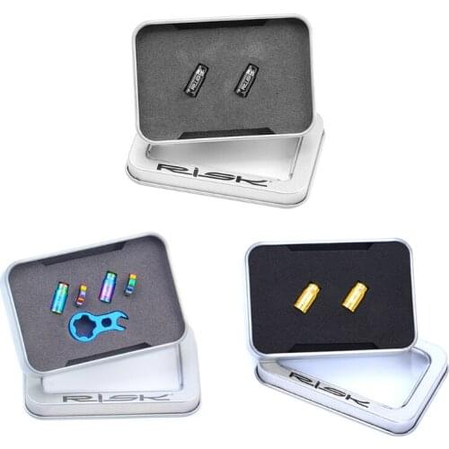 Lightweight Titanium Alloy Mountain Bike Bicycle Tire Presta Schrader Valves Cap Air Nozzle Dust Cover High Quality Brand New