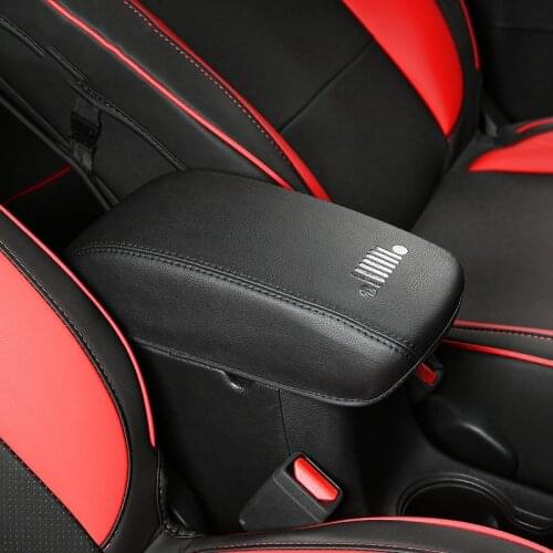 Lsrtw2017 Car Armrest Cover Storage Box Pad Moldings for Jeep Compass 2017 2018 2019 2020 2021 Accessories Auto Decoration