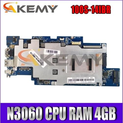 Akemy 1501B_01_01 For Lenovo IdeaPad 100S-14IBR Laptop Motherboard CPU N3060 RAM 4GB Carrying SSD 64GB 100% Test