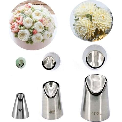 #79#402#402L Metal Tips for Cream,Stainless Steel Piping Icing Nozzle,Pastry Tools,Cake Cream Decoration