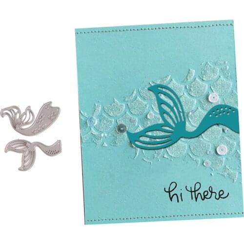 New Arrival Mermaid tail Metal Cutting Dies for Scrapbooking Craft DIY Photo Album Stencils Handmade Template Decoration Die Cut