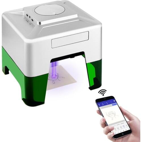 Twotrees MW-3 Mini laser Engraver Machine DIY Logo Mark Printer Mini Laser Engraver Printer for Windows/Mac IOS/Android System