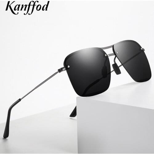Kanffod 2021 Sunglaases Men Polarized Ultralight Sunglasses Big Square Frame UV400 Sun Glasses Male Eyewear Driving Glasses