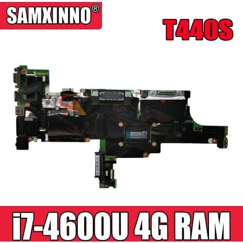 NM-A052 For lenovo THINKPAD T440S motherboard 04X3964 04X3962 Laptop Motherboard with i7-4600U RAM 4G UMA 100% tested work