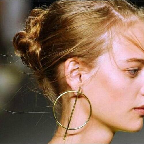 New Fashion Jewelry Trend Personality Geometric Circle Earrings Luxury Statement Earrings Bohemian Women Elegant Earrings