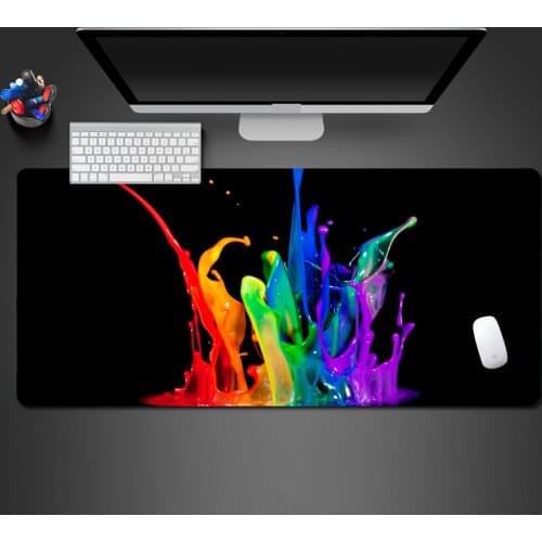 New 3d Colorful Watercolor Cute Mousepad Hot Game Team Competition Large Fast Mouse Pad High Quality Rubber Personalized Mats