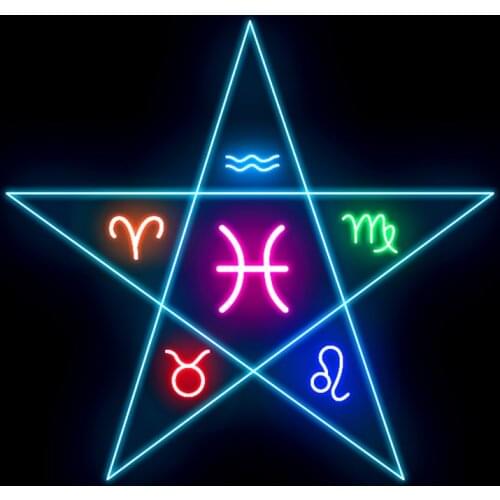 Drop Shipping Custom Neon Led Light Can Personalized Custom Logo Neon Sign For Constellation Wall Decor bar Home Décor