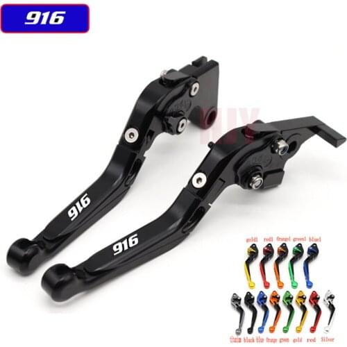 CNC Adjustable Folding Extendable Motorbike Brake Clutch Levers For Ducati 916 916SPS 1998