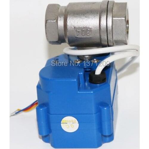 1/2" DN15mm CR02 DC5V/12V/24V Stainless Steel 304 Motorized Ball Valve