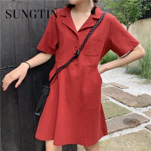 Красные летние платья Sungtin China At AliExpress