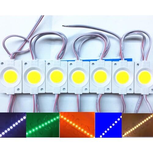 Led Modules Lighting Waterproof COB Injection Molding LED Module super bright White/Warm White /Red/Green 20pcs 12V