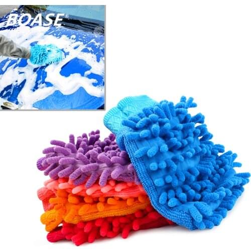 High Quality Microfiber Car Washing Shampoo Cleaning Mitt Glove Polishing Cloth Polisher