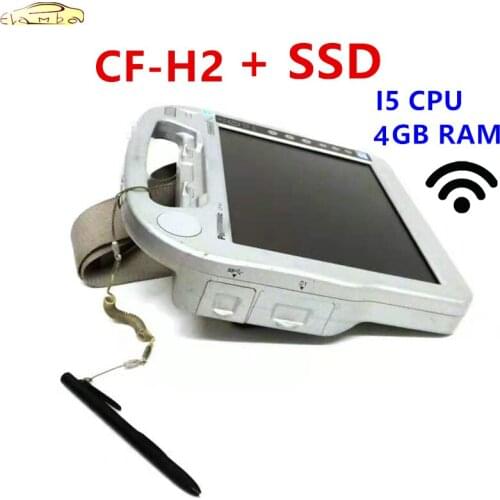 2021 Used Top-rated High Quality Toughbook CF H2 Lapotp CF-H2 tablet I5 3437 4G ram with 1TB SSD for mb star c4 c5 c6 tools