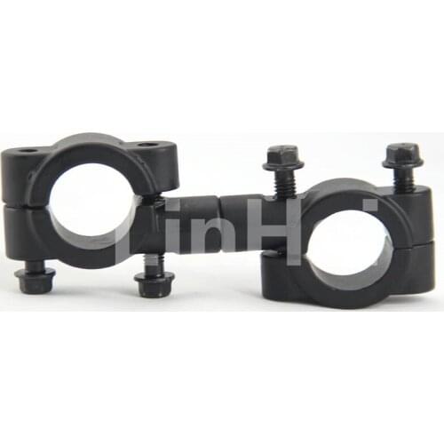 MOTORCYCLE HANDLEBAR MIRROR ADAPTOR CLAMP ON MOUNT BRACKETS 10mm MIRRORS - PAIR