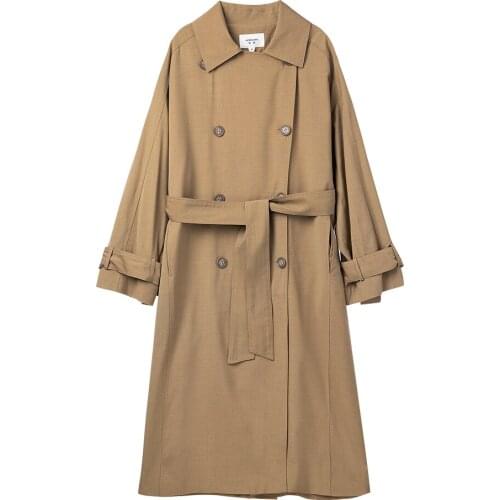 Windbreaker Womens 2021 New Middle and Long Style Fashion High-end Temperament This Year