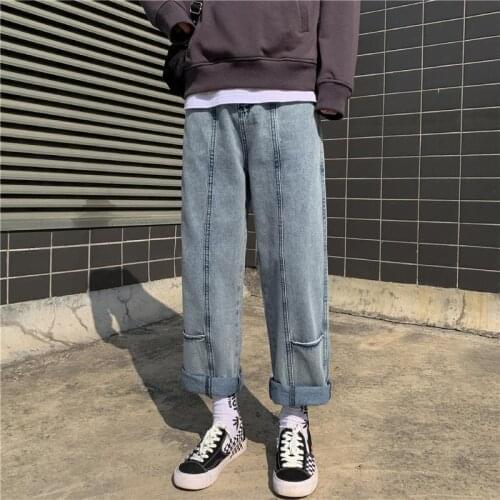 Woman Jeans Pants Spring and Autumn Draping Cropped Jeans for Women Straight Loose Trousers Pantalones Vaqueros Mujer