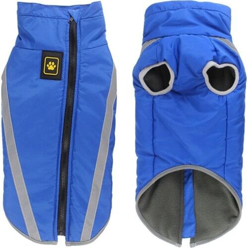 Big Dog Vest Jacket Golden Retriever Pitbull Rain Coat Pets Clothing Waterproof Reflective Pet Dog Clothes for Large Dogs Hoopet