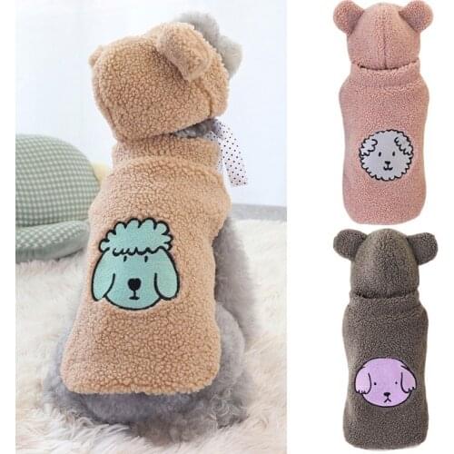 Pet Dog Winter Warm Clothes Puppy Pet Cat Fleece Clothes Sweater Jacket For Small Medium Dogs Coat Hoodie Chihuahua Pet Clothing