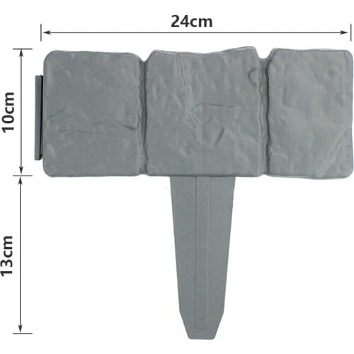 1 Pc 5 Meter Flowerbed Border Flowerbed Fence Garden Fence Plant Border Decoration Folding Patchwork Grass Fence