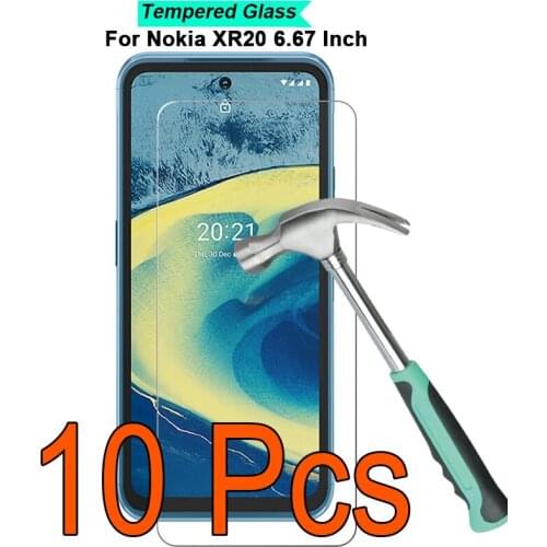 10 Pcs/Lot Saver On For Nokia XR20 6.67" 9H Hardness 2.5D Ultra-thin Toughened Tempered Glass Film Screen Protector Guard